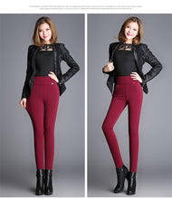 Load image into Gallery viewer, Yoga Pants and Leggings With Pockets For Work - Wine Red