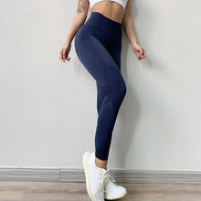 Load image into Gallery viewer, Yoga Pants and Leggings For Girls and Women - Navy With Pattern