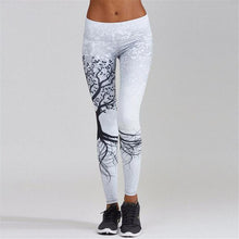 Load image into Gallery viewer, Yoga Pants and Leggings Fitness 3D Printed For Girls and Women - Black Floral